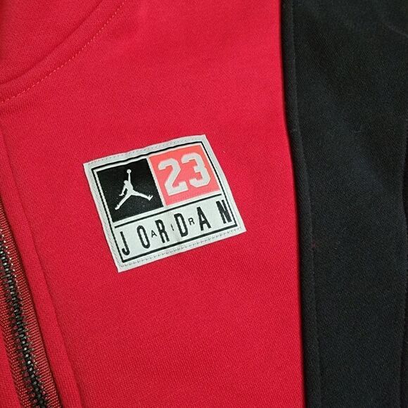 Air Jordan 1 3 4 5 6 7 8 11 12 13 OG Retro Bred Infrared Black Red Unisex Kids 7 - Picture 2 of 7